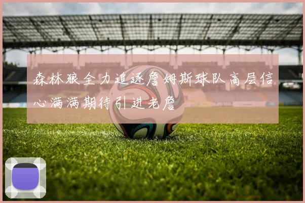 森林狼全力追逐詹姆斯球队高层信心满满期待引进老詹